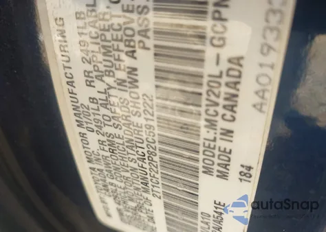 2002 Toyota Camry Solara Sle V6 from USA, damaged, VIN 2T1CF22P82C591222